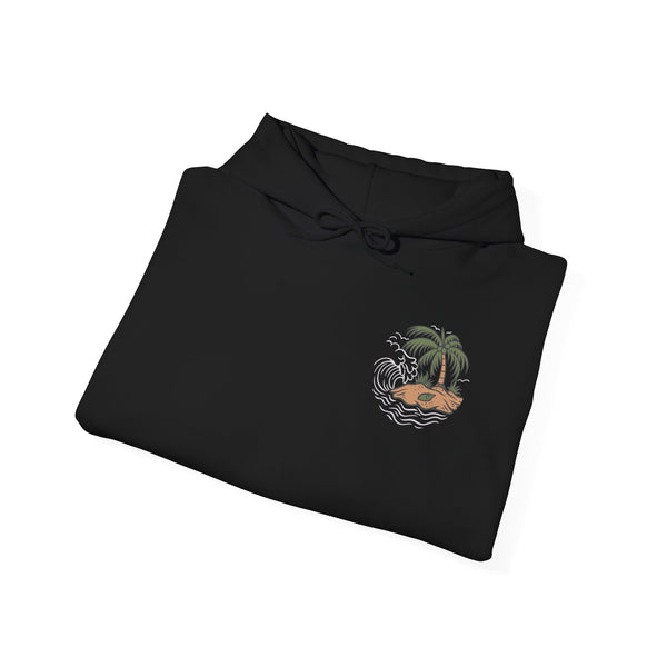 Tropical Vibes Hoodie - Unisex Heavy Blend™ Sweatshirt, Casual Beach Wear, Gift for Travelers, Summer Fashion, Island Style Apparel